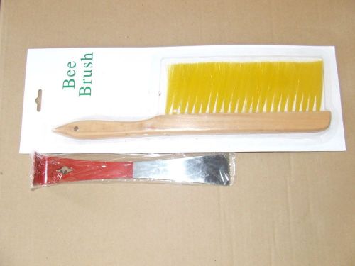 Bee Brush and Stainless Steel Hive Tool