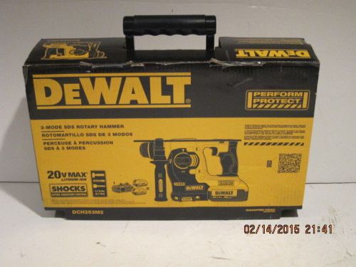 Dewalt dch253m2- 20v max xr sds 3-mode rotary hammer kit f/ship new sealed box!! for sale