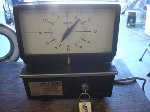 USED AMANO TIME CLOCK MODEL 5309 WORKING BUSINESS INDUSTRIAL SHOP TIME CLOCK