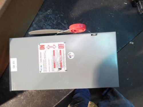 Cutler hammer heavy duty safety switch, dh361urk, sn: 271235, 30 amp, used for sale
