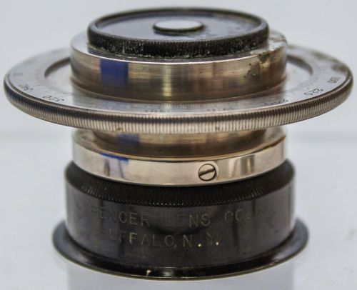 Rare - spencer lens co. buffalo ny unknown microscope analyser b camera lens? for sale