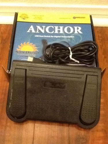 Anchor USB Foot Switch For Digital Transcription From Burgundy Electric