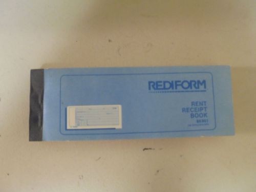 Rediform Rent Receipt Book 8K801 100 Duplicate sets