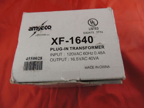 Amseco XF-1640 Plug-In Transformer NEW IN BOX