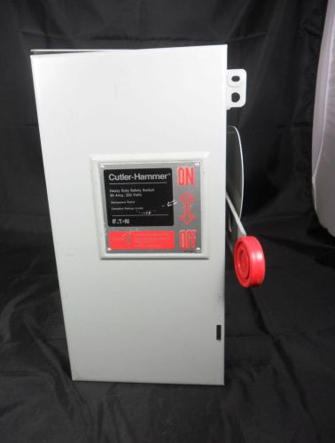 New cutler hammer 30 amp safety switch disconnect dh321frk type 3r rainproof 240 for sale