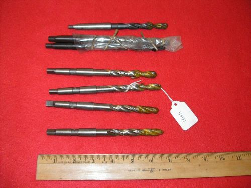 Lot of 8 Counterbore Drill Bits #1 Morse Taper Chicago-Latrobe Metric