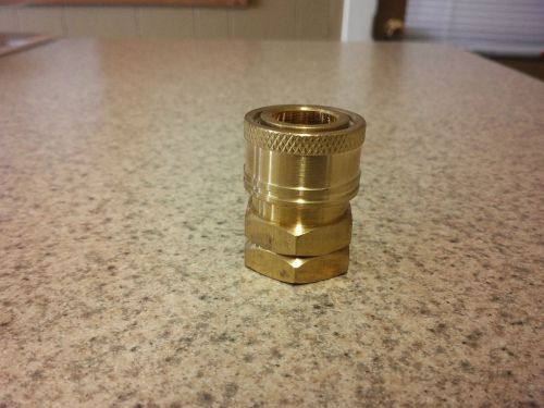 Brass Quick Disconnect Coupler 1/4&#034; Female Threads For Pressure Washers.
