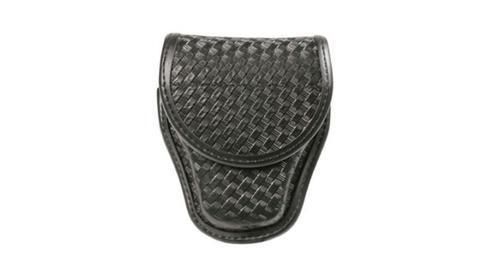 Blackhawk 44a100bw black basketweave molded nylon single handcuff pouch for sale