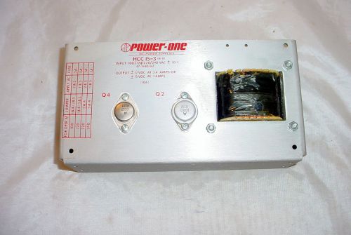 NOS Power One HCC 15-3 DC Power Supply 12VDC 3 Amp 100-240VAC 50/60 Hz Tested