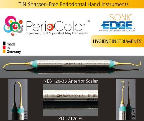 Nebraska 128/33 Anterior Scaler, TiNXP Sharpen-Free Dental Perio Instrument