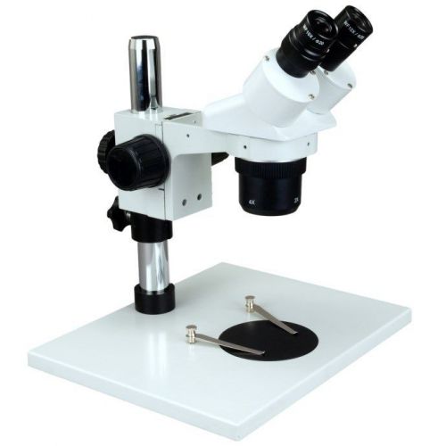 Binocular stereo microscope 20x-40x-80x with large table stand for sale