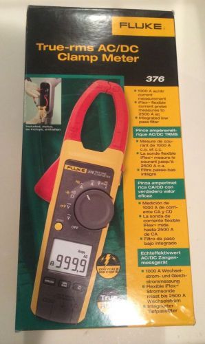 Fluke 376 true-rms ac/dc clamp meter with iflex  ** new in box ** - msrp 425 for sale