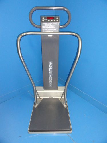 SCALE-TRONIX 5002 PROFESSIONAL MEDICAL DIGITAL PATIENT STAND ON SCALE- GRAY