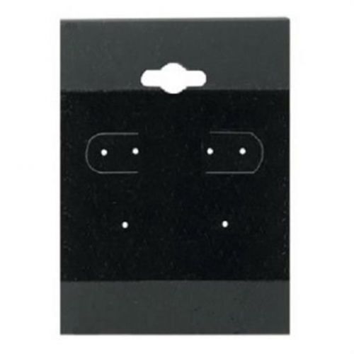 Earring Hanging Display Cards Black 1.5 x 2&#034;  100 pc
