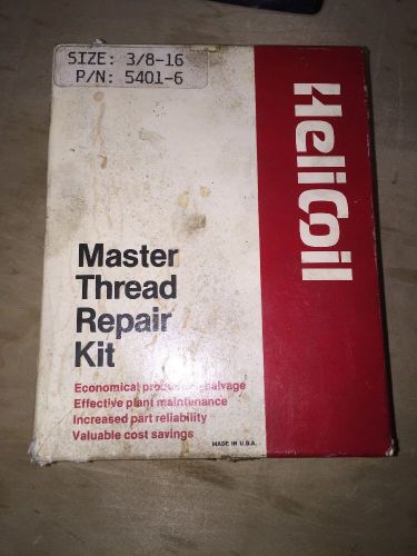Heli Coil P/N 5401-6 3/8-16 x .562*  Thread Repair Kit With Extras