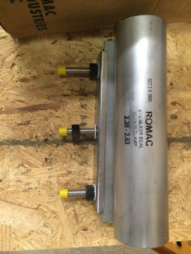 Romac 111-02631200, SS1-2.63X12 Repair Ckamp OD Range 2.35-2.63, 2 NOM Plumbing
