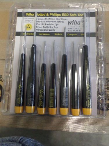 Wiha 7 Pc ESD Safe Precision Screwdriver Set 27390 New In Sealed Pack Yellow