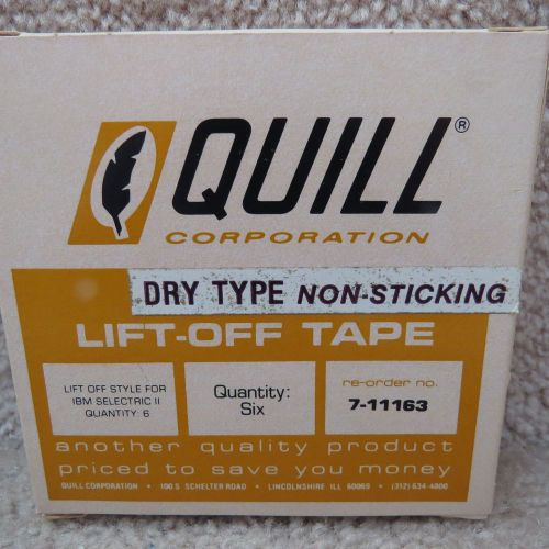 Box of 6 Lift-Off Tape - Dry Type Non-Sticking for IBM Selectric II