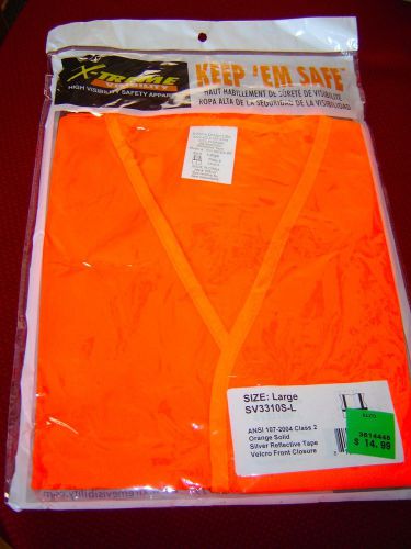 X-treme visibility safety vest -new in the package- size l for sale
