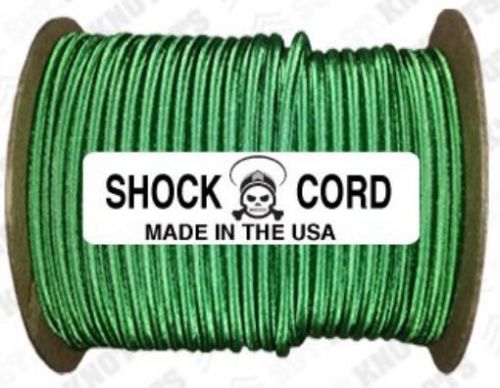 NEW SGT KNOTS? Shock Cord 3/16&#034; - 100 Feet (Kelly Green)