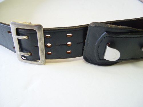 JAY PEE LEATHER POLICE BELT SIZE 40 EXCELLENT CONDITION