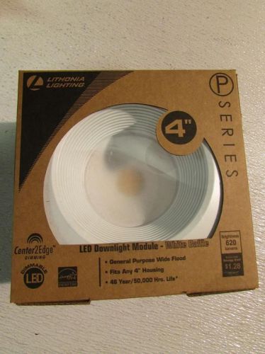 Lot of (6) Lithonia 4BPMW LED M6 4 In Recessed Downlighting Module, Matte White