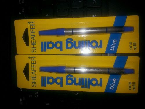 2 Sheaffer Rolling Ball Blue Refill for Pens Vintage Blister Pack Fits Classic
