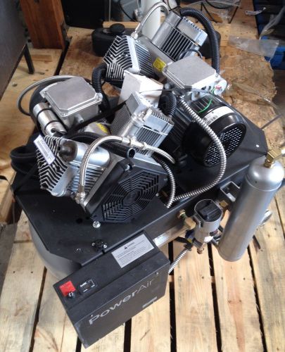 Midmark powerair p52 dual head 2 hp dental air compressor for sale
