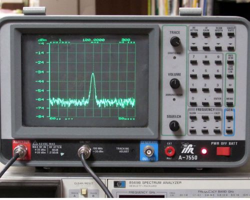 Aeroflex IFR A-7550 Spectrum Analyzer w/ Opt. 1 &amp; Opt. 7 - 10kHz to 1GHz