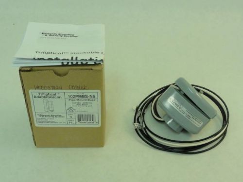 92228 New In Box, Edwards Signaling 102PMBS-N5 Pipe Mount Base 120Vac 0.60A