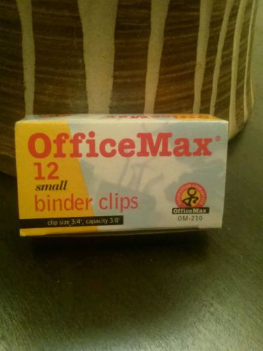 officeMax 12 small binder clips New