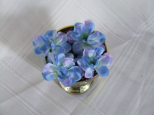 Flower Pen Bouquet- Blue Delphinium blue or black ball point pen