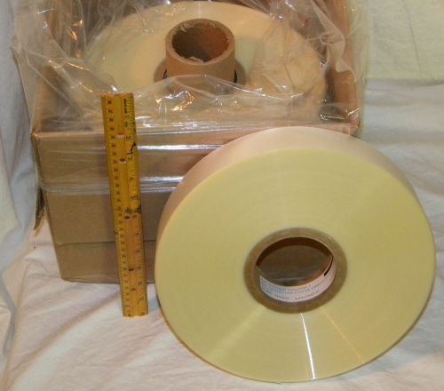 NEW 5 rolls Clear Tabbing Film 1 5/8&#034; X 2,000 ft. (10,000 ft. total) for machine