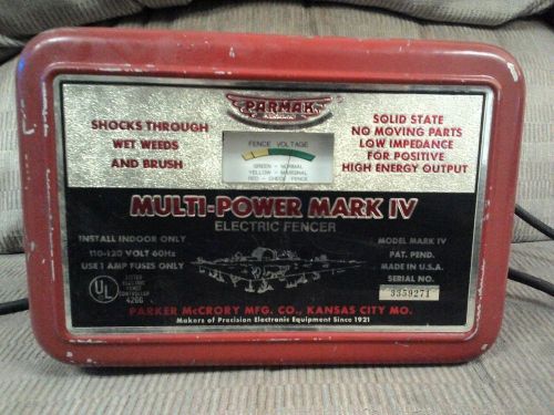 vintage parmark mulity power mark 4 electric fencer