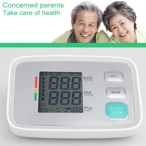 Bluetooth Blood Pressure Monitor - Digital LCD Display, Free Smartphone App, Osc