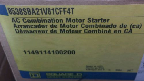 Square d combination motor starter / disconnect electrical box /  nib!!! for sale