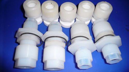 Entegris - Parker  PFA   Dual or secondary Containment Fittings 9 piece lot.