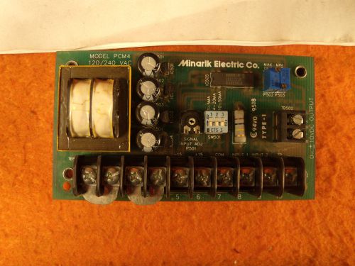 Minarik process control module,PCM4,120/240vac, 2input,0-10vdc output
