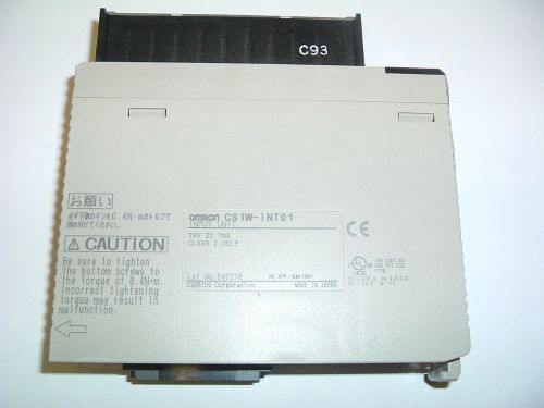 OMRON CS 1W INT01 INPUT UNIT NEW, BUT REBOXED