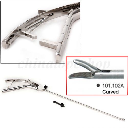 Needle Holder Gun Type 5X330mm Laparoscopy Laparoscopic Endoscopy Curved tip ca