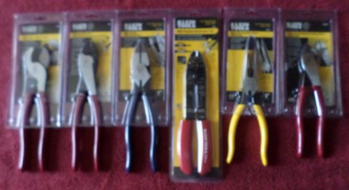 6 New Various Klein Electrical Tools: Cable Cutter/Pliers/Crimping/Cutting/Multi