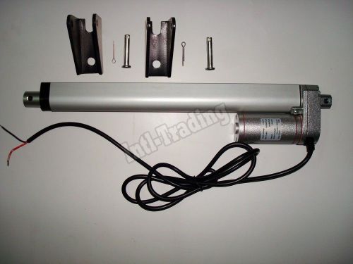 DC 12V 10Inch Linear Actuator w/ Brackets 220Pound For Electric Medical Lifting