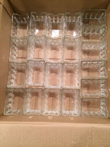 Glass Sugar Packet Caddies container restaurant table setting lot