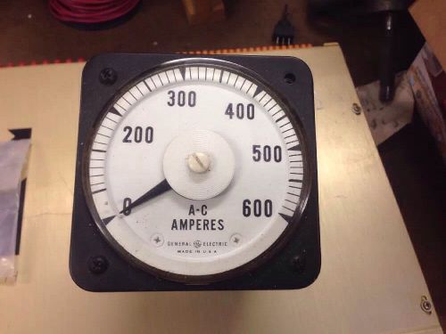 General electric 0-600 amp panel meter for sale