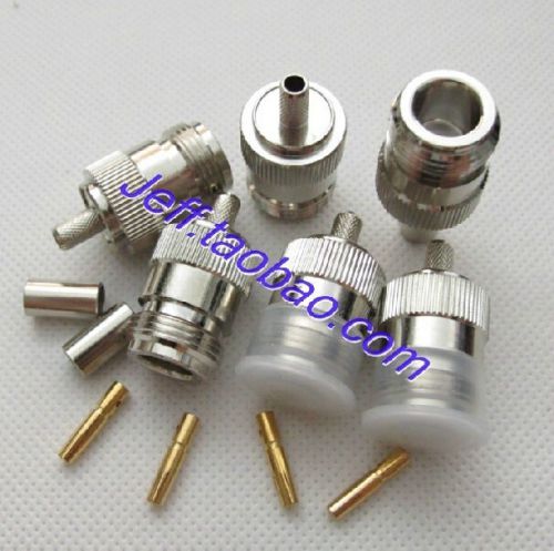 1PCS N Crimp Plug female RF Coaxial Connector for RG58 RG400 RG142 RG233 cables