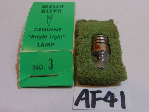 WELCH ALLYN GENUINE OEM LIGHT LAMP REPLACEMENT BULB NO 3 BRIGHT LIGHT NEW