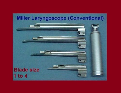 NEW PREMIUM GRADE Miller Laryngoscope set Surgical Veterinary Instruments
