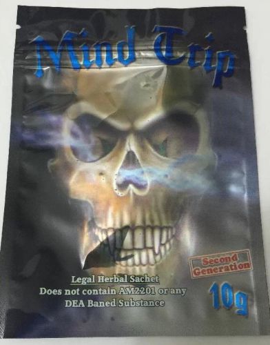 50 Mind Trip 2nd10g EMPTY  mylar ziplock bags (good for crafts incense jewelry)