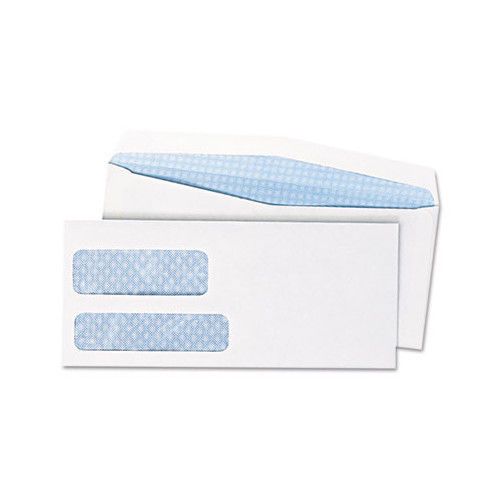 Quality park products double window security tinted envelope, 500/box for sale
