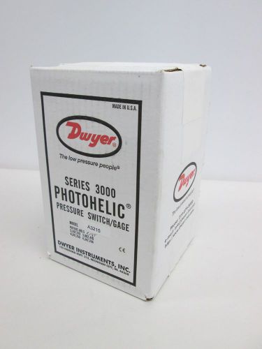 New dwyer a3215 photohelic pressure switch 0-15psi 4in 1/4in npt gauge d318779 for sale